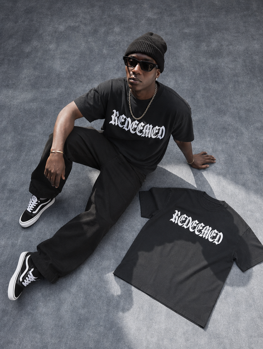 Redeemed - Heavyweight Drop-Shoulder Tee