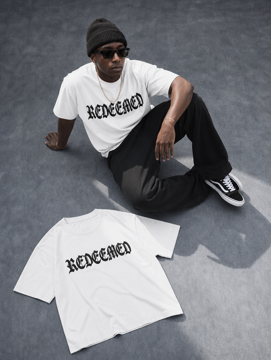 Redeemed - Heavyweight Drop-Shoulder Tee